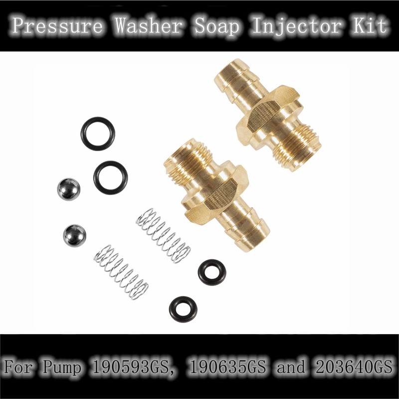 Yoursme 2Pcs Compatible Chemical Injector Set for Pressure Washer Replacement