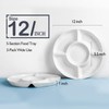 DELLING Porcelain Divided Serving Platter, 12 Inch Chip and Dip