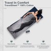 Cocoon Cotton Travel Sheet, tuareg hellgrau/elepant dunkelgrau