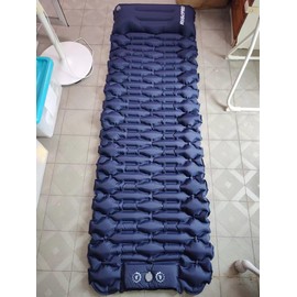 RISEPRO Camping Sleeping Pad Air Mattress - Inflatable Ultralight Ergonomic Design Compact Airpad Backpacking Hiking Outdoor Activities Navy Blue