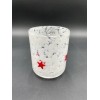 Anthropologie Icon Juice Glass Confetti Edition Red Star 17.25 Oz.