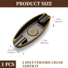 CLZOONG Outdoor Cigar Ashtray, Resin Ashtray, Portable Cigar Ashtray with