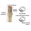 Antrader 10-Pack Straight Coupling Brass Hose Fitting, 1/2" x 1/2"