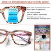 BONCAMOR 4 Pack Progressive Multifocus Reading Glasses for Women Men