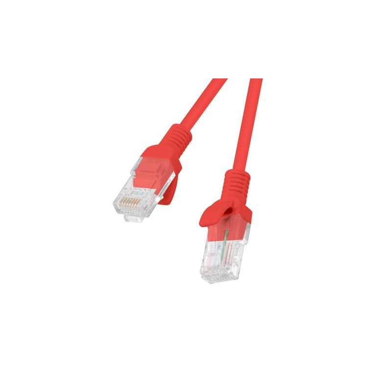 Lanberg PCU6-10CC-0500-R networking cable Cat.6 Utp, 5m red