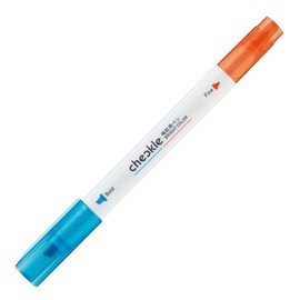 Kokuyo PM-M221-1P Checkle Memorizing Pen, Bright Color, Blue, Orange