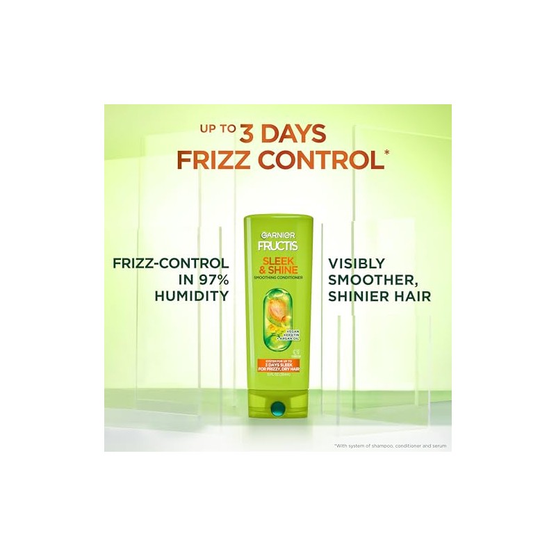 Garnier Fructis Sleek & Shine Fortifying Conditioner, 21 Fl Oz