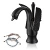 Cinwiny Swan Faucet Bathroom Sink Faucet Oil Rubbed Bronze Swan