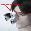 BoNew 2.5X-R Loupes Magnifier with 3W Clip On Type Head