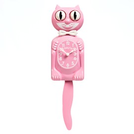 Pink Satin Kitty-Cat Klock