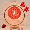 Round Vine Ball Table Lamp Romantic Decorative Night Light for
