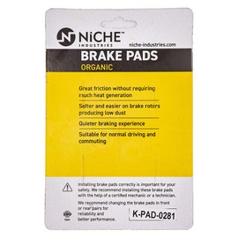 NICHE Brake Pad Set For Suzuki SV650S Katana 600 750 Kawasaki Ninja 650R Z750S Front Organic