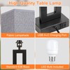 22" Tall Modern Living Room Lamps - Touch Bedside Lamps