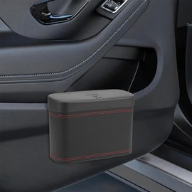 Car Trash Can,Small Car Garbage Can | Small Automatic Portable Car Trash Can Easy Pop-up Lid, Interior Accessories with High Strength Hooks for Multipurpose