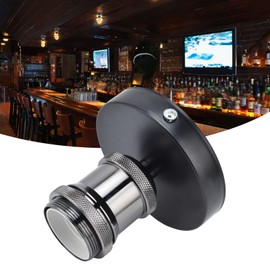 100-240V, Estándar Seguro de usar E26 E27 Portalámparas de techo con portalámparas de luz vintage Montaje industrial ignífugo con accesorios para cafetería para cocina Perla Negra