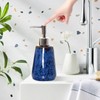 Jessie Ceramic Hand Soap Dispenser Bathroom,Kiln Variable Glaze Lotion Dispenser