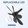 We Charger Light Socket Fan, E26 Light Bulb Fan with