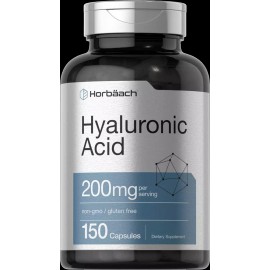 Horbaach Hyaluronic Acid Capsules | 200 mg | 150 Count | Non-GMO | by Horbaach