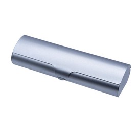 Philley Eyeglass Case Aluminum Ultra-Light Hard Myopia Glasses Case (Silver)
