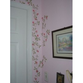 Flowering Vine Rub On Transfer Mural -Decorative Painting Wall Tattoo