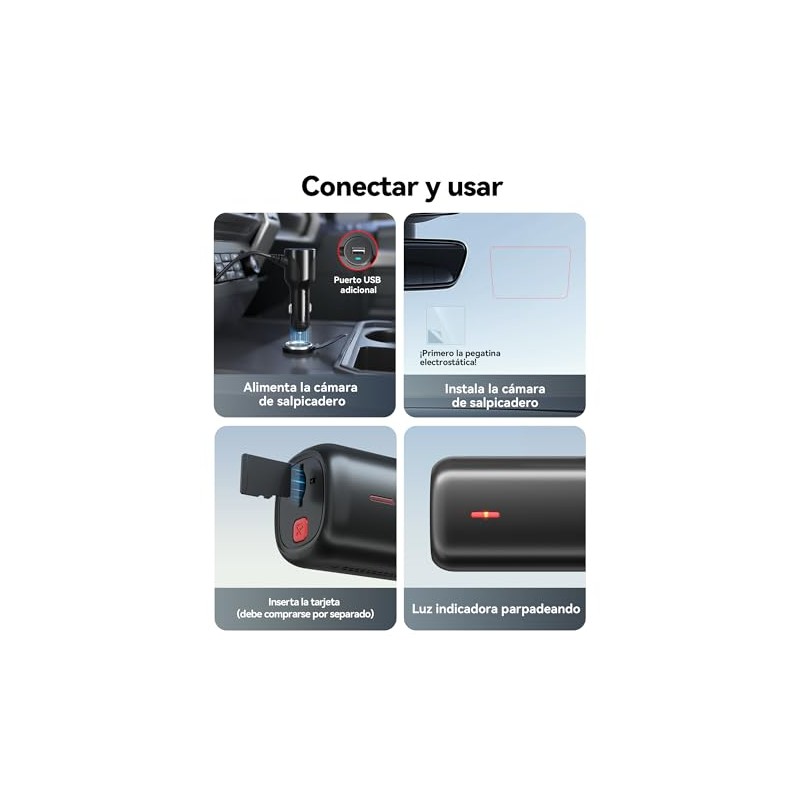 REDTIGER F9 Lite-N 4K Dash CAM Frontal, ADAS, cámara de