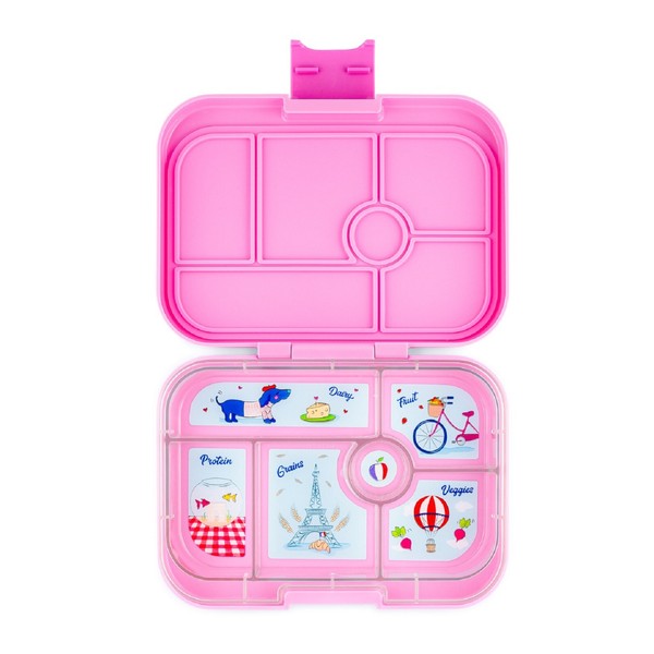 Yumbox Original 6 Compartment Fifi Pink with Paris Tray