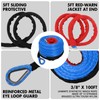 ZESUPER 3/8" x 100ft Synthetic Winch Rope Dyneema 12 Strand