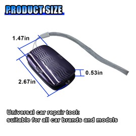 Car Windshield Wiper Repair Tool, Portable Double Sided Windshield Wiper Blade Repairer, Universal Wiper Strip Restorer for Car Windscreen Wipers, Wiper Blade Renovator for Easy Repairs (Black Blue)
