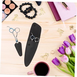 minkissy 4pcs Small Scissor Cover Holder Flashlight Kitchen Scissors Kitchen Shears Cover Pruning Shears Secateurs Pouches Pro Scissor Protector Sheath Clippers Cuticle Trimmer Pet Pu Black