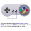 Wireless SNES Controller Gamepad + 2.4GHz USB Receiver Compatible with