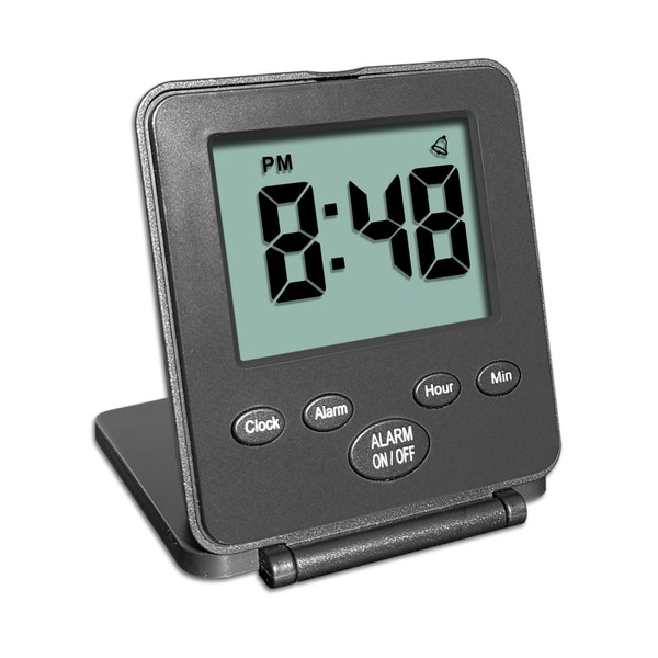 Digital Travel Alarm Clock - No Bells, No Whistles, Simple