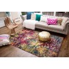 Unique Loom Jardin Collection Colorful, Vibrant, Abstract, Modern Area Rug,