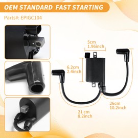 EPIGC108 CDI Ignitor Kit for Ezgo Golf Cart with MCI Egine Module 2004-2008 Includes Parts 72866-G01 Ignition Coil,27739-G01 Voltage Regulator,Spark Plug