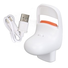 Heated Eyelash Curler Portable Compact Quick Curling USB Rechargeable Eye Lash Curler for Long Lasting