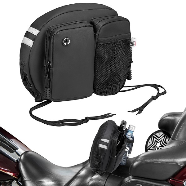KEMIMOTO Motorcycle Backrest Bag Rider Backrest Organizer Driver Backrest Tour