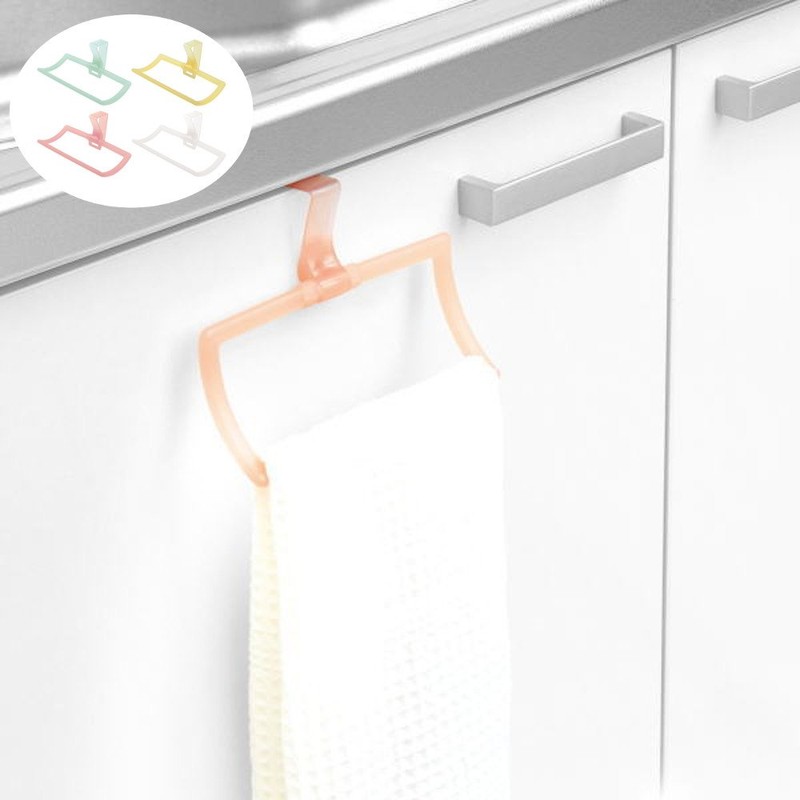 マーナ(marna) ドア用タオルリング 「fioria」タオル掛け 台所 シンクドア用 タオルバー キッチンタオル掛け ホワイト K634W