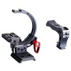 Rotatable Collar Mount Plate Horizontal-to-Vertical C-Bracket for DSLR Cameras
