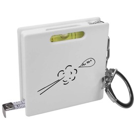 Azeeda 'Smart Fart' Keyring Tape Measure/Spirit Level Tool (KM00021321)