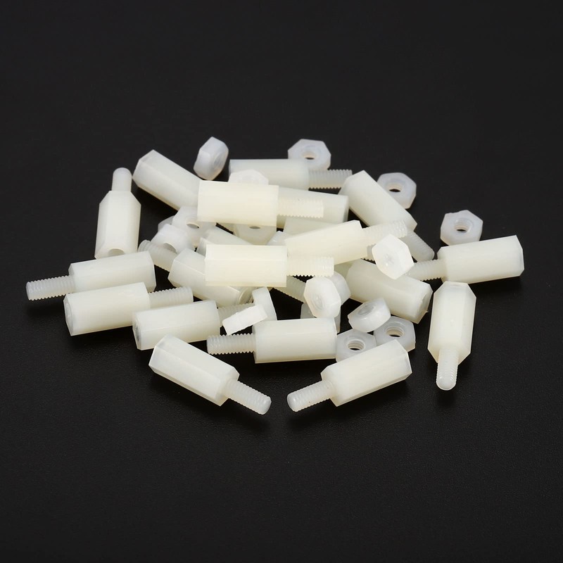 PATIKIL M2.5 40 Pack Standoff Screws Nylon Hexagonal PCB Spacer