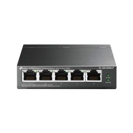 TP-Link TL-SG1005LP Switching Hub 5-Port PoE+ (4 Port PoE+, Up to 30W each), Total 40W Support, 5 Year Warranty