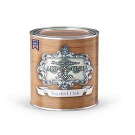 All-in-ONE Gel Stain, No Sanding or Sealer Needed, Oil Based for Interior/Exterior use - Toasted Oak, Quart