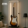 DECOMIL 42” Lockable Guitar Display Case with LED Lights –