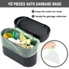 Mini Car Trash Can with Lid,Push-on Design Car Garbage Can,