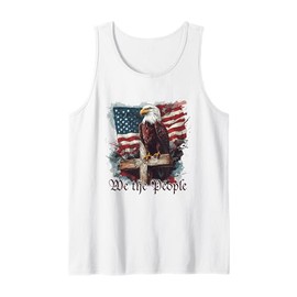 American Flag Patriotic Founding Fathers We The People USA Tank Top