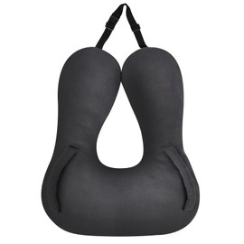 Innokids Car Pillow for Kids, Body Pillow with Hands Support, Kids Car Pillows for Sleeping on Road Trip, Travel Pillow for Car, Airplane (Grey)