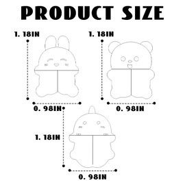 6PCS Baby Safety Corner Protectors - Soft Rubber Strip Edge Guards for Kids, Furniture & Table Corner Protectors for Baby Proofing (3 Adorable Animal Designs)