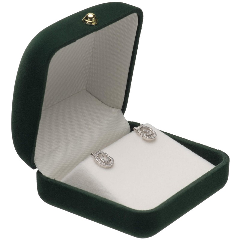 POKOFO Velvet Earrings Storage Box Jewelry Packaging Gift Showcase Display