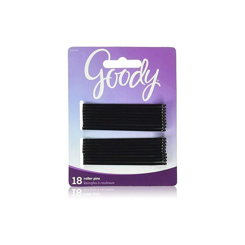 Goody Black Roller Pins (3 inches 18 each) ([2-Pack of