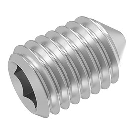 SECCARO 20 Pcs M6 x 10mm Stainless Steel V2A VA A2 DIN 914 ISO 4027 Hex Socket Set Screw