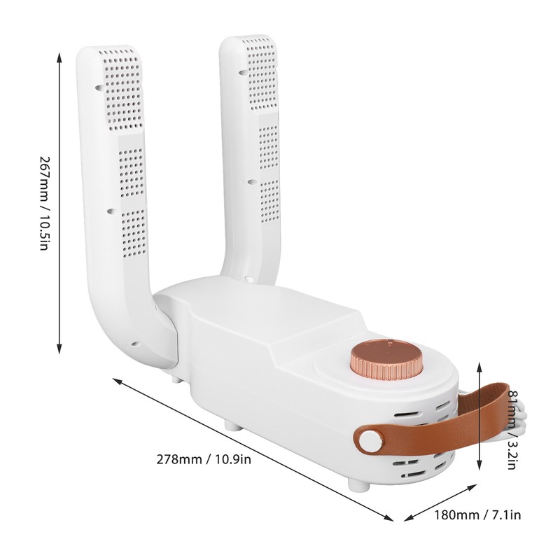 Shoe Dryer Foldable Two Speed Thermostat 360 Degree Hot Air